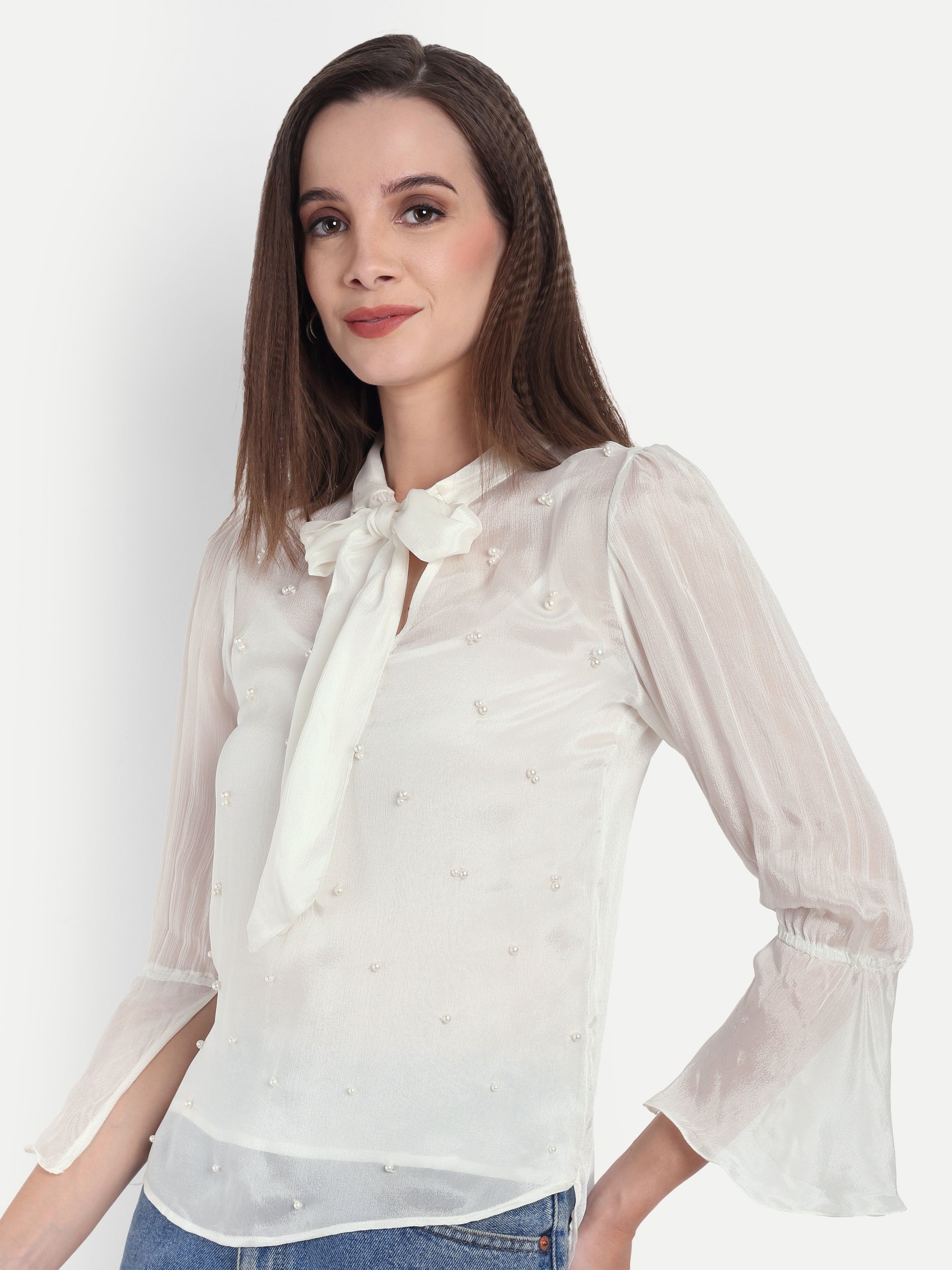 Pearl Chiffon Top