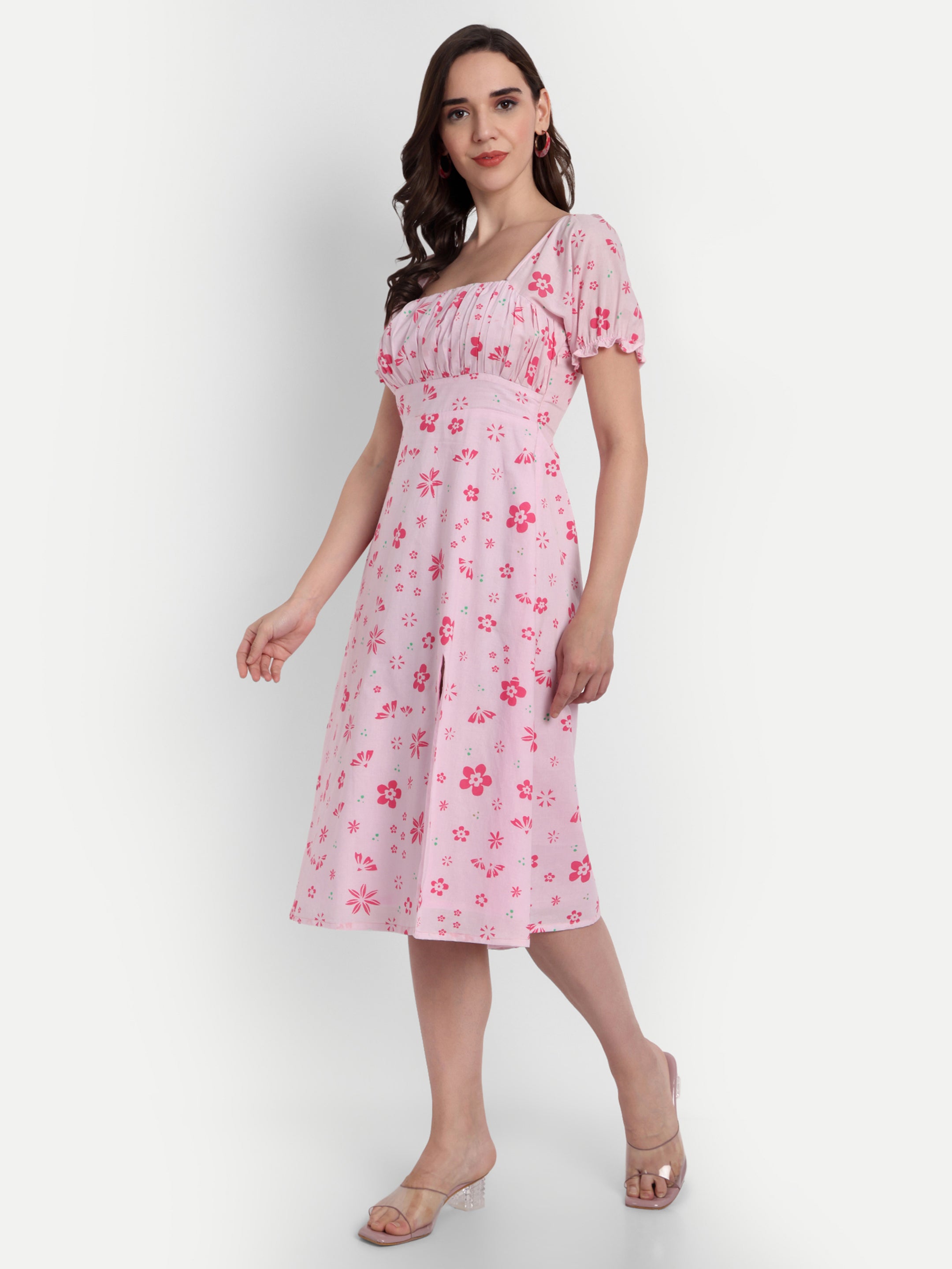 Pink Floral Dress