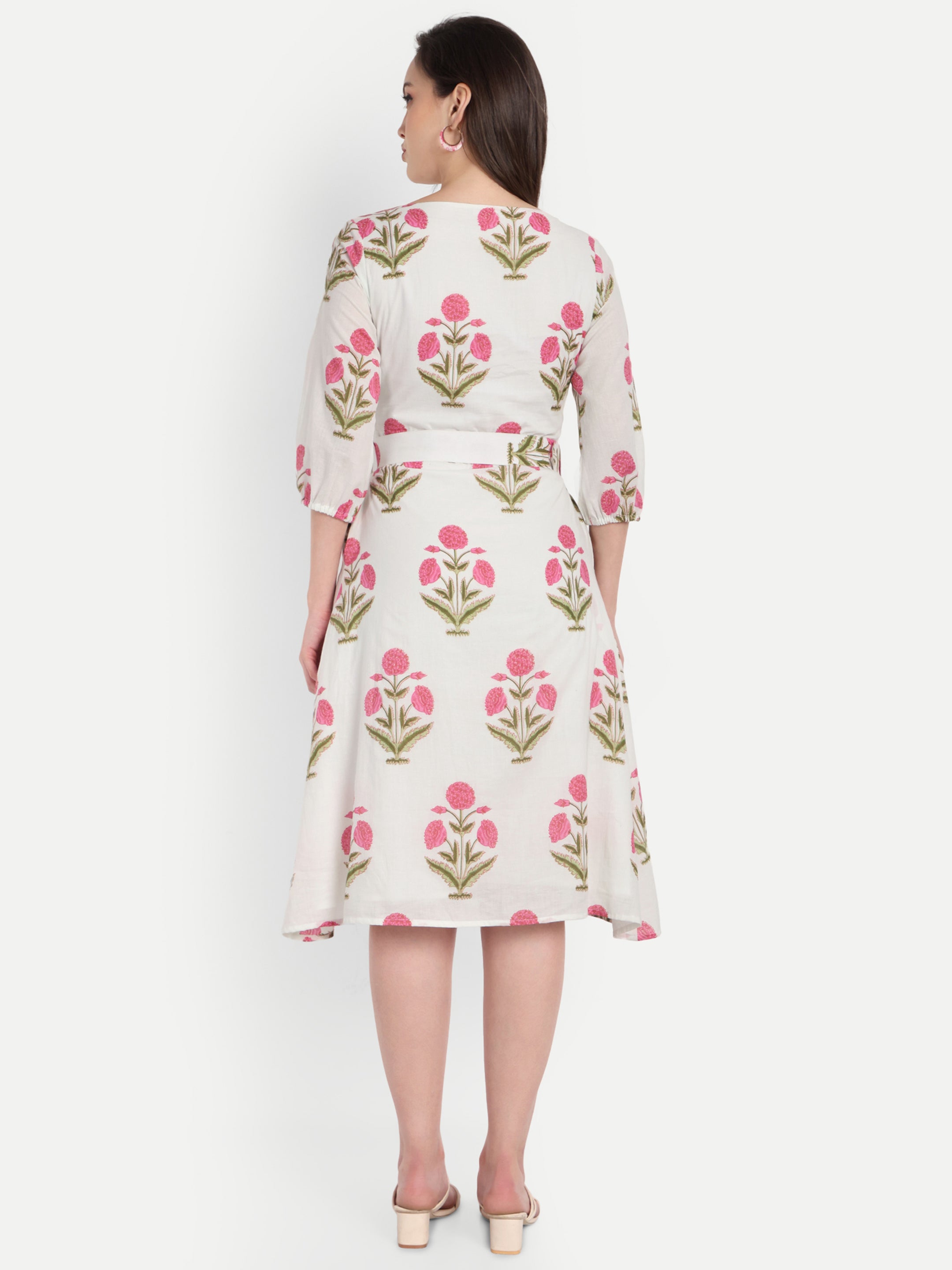 V- Neck Shirt Dress