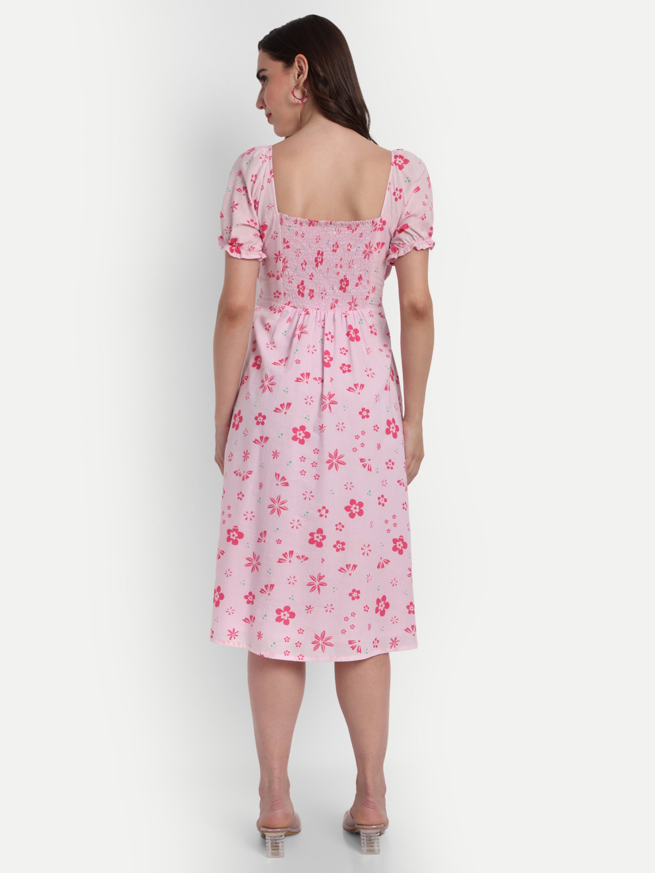 Pink Floral Dress