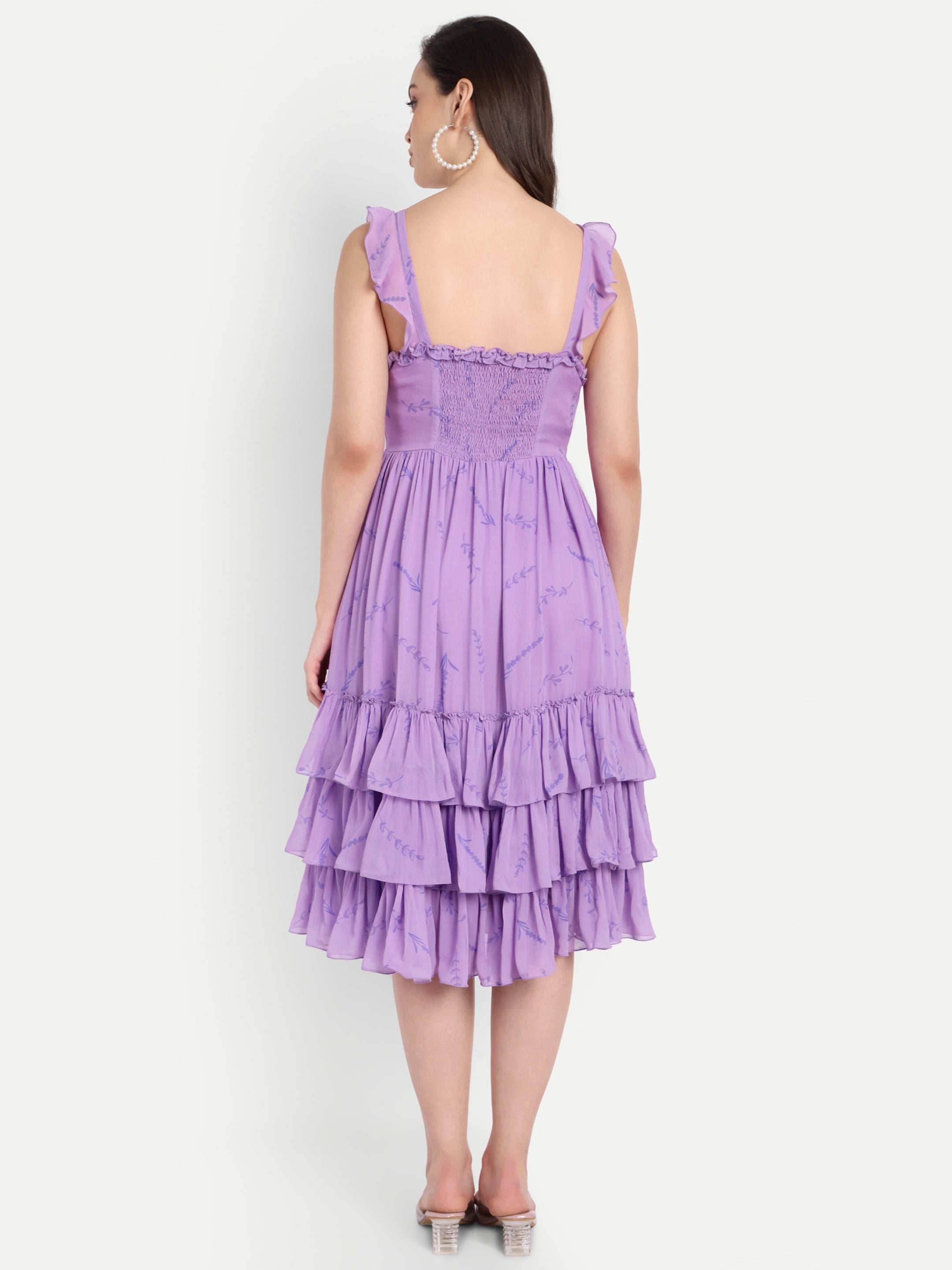 Lavender Midi Dress