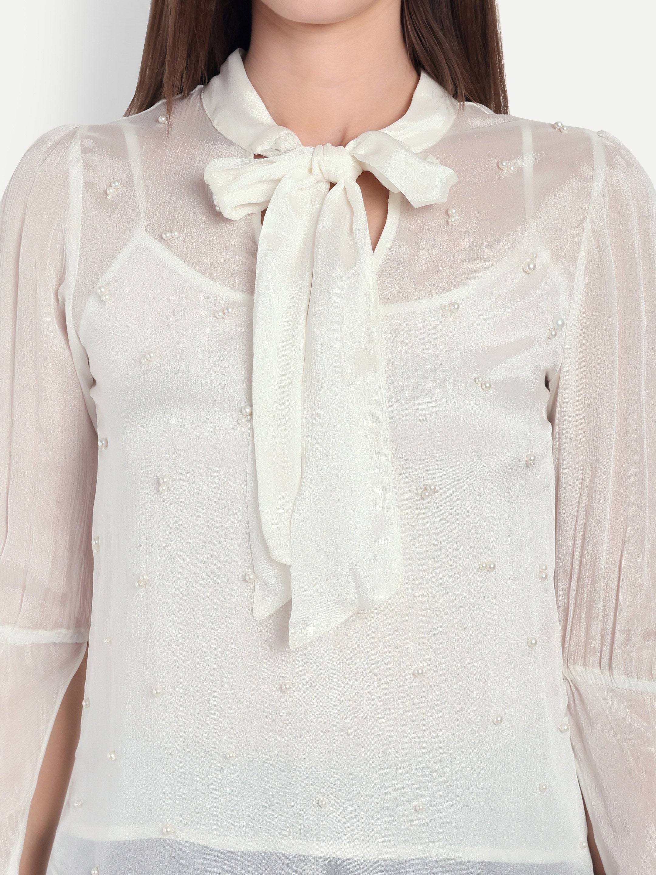 Pearl Chiffon Top