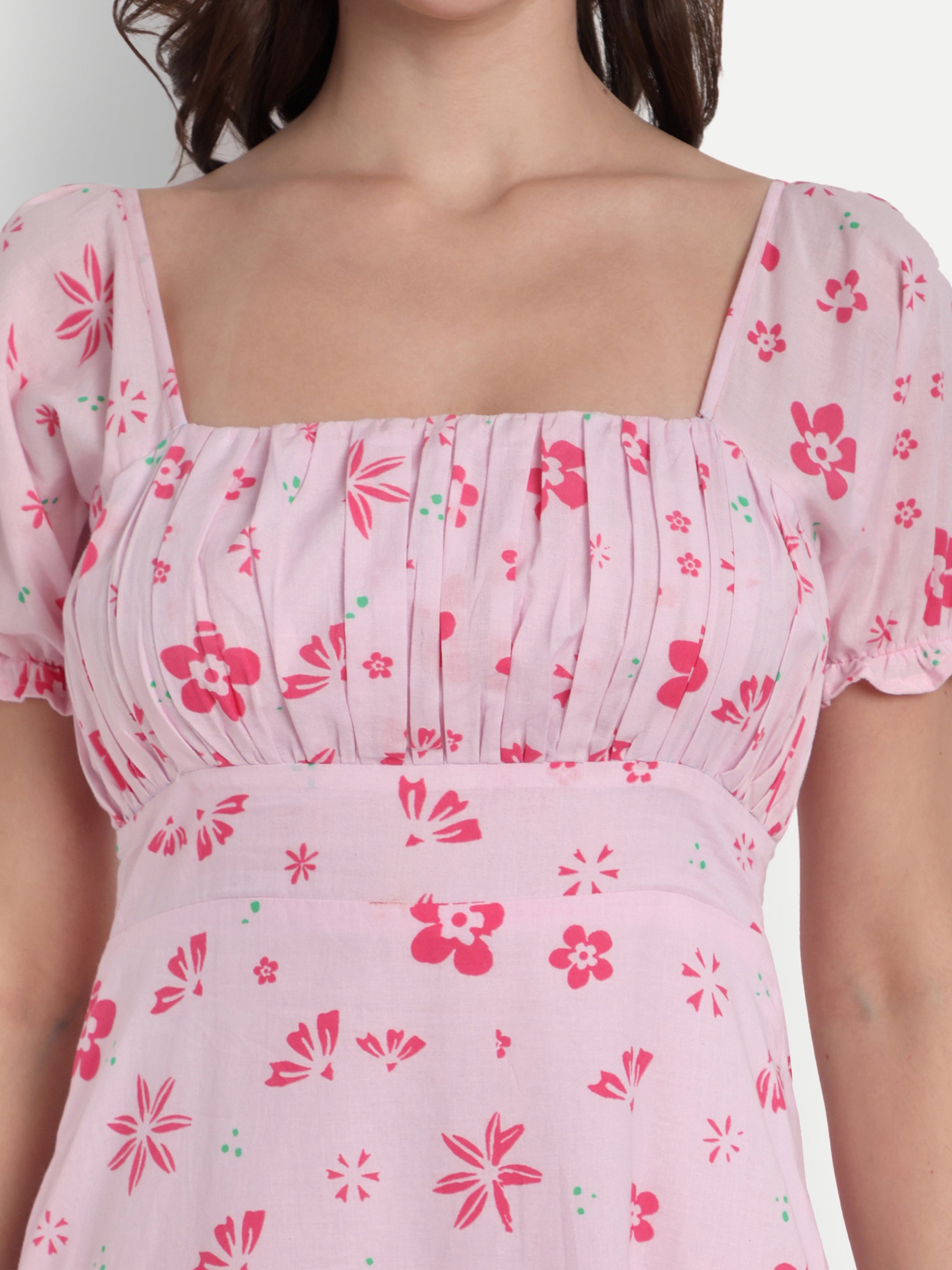 Pink Floral Dress