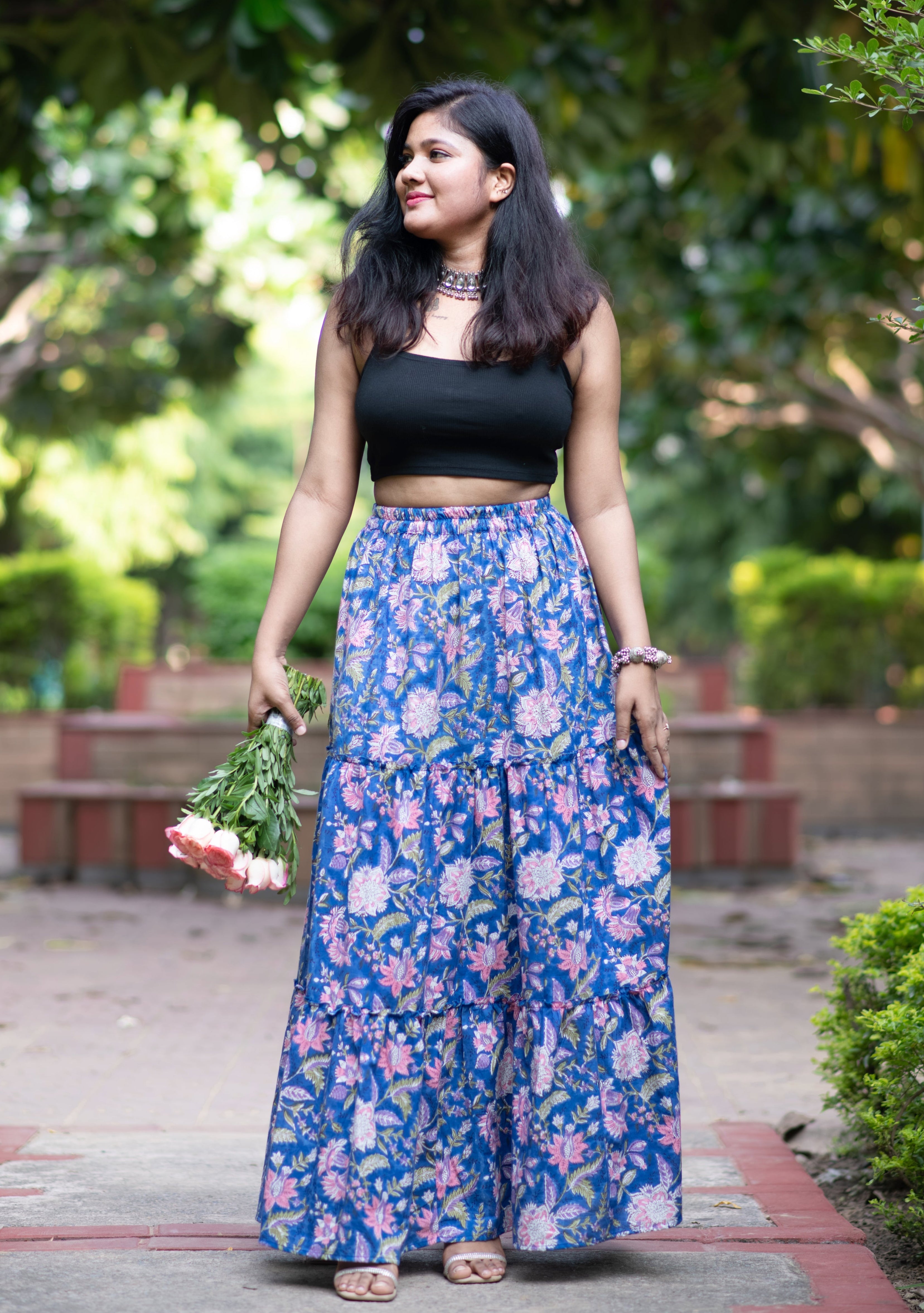 Jaipur Floral Long Skirt