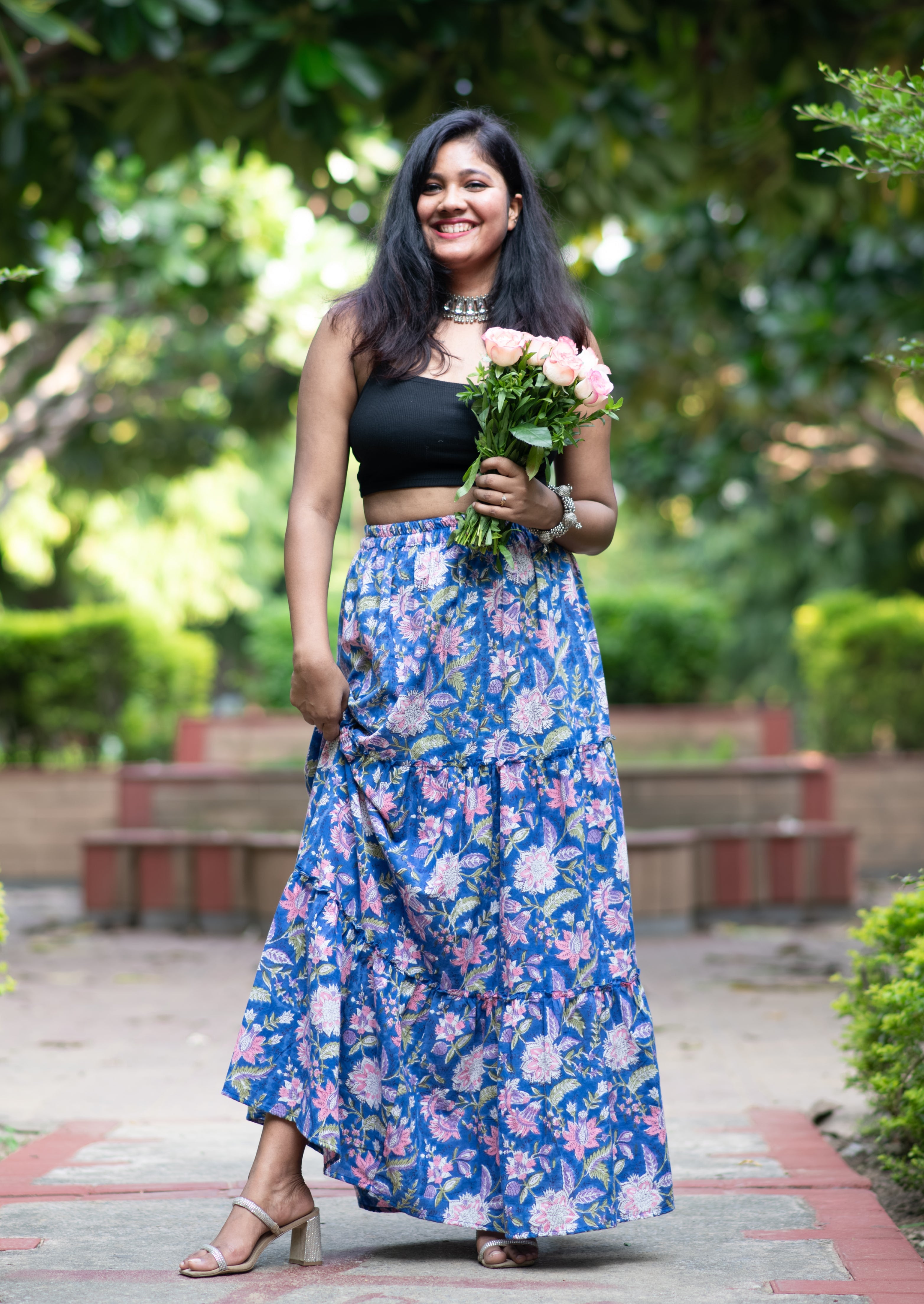 Jaipur Floral Long Skirt